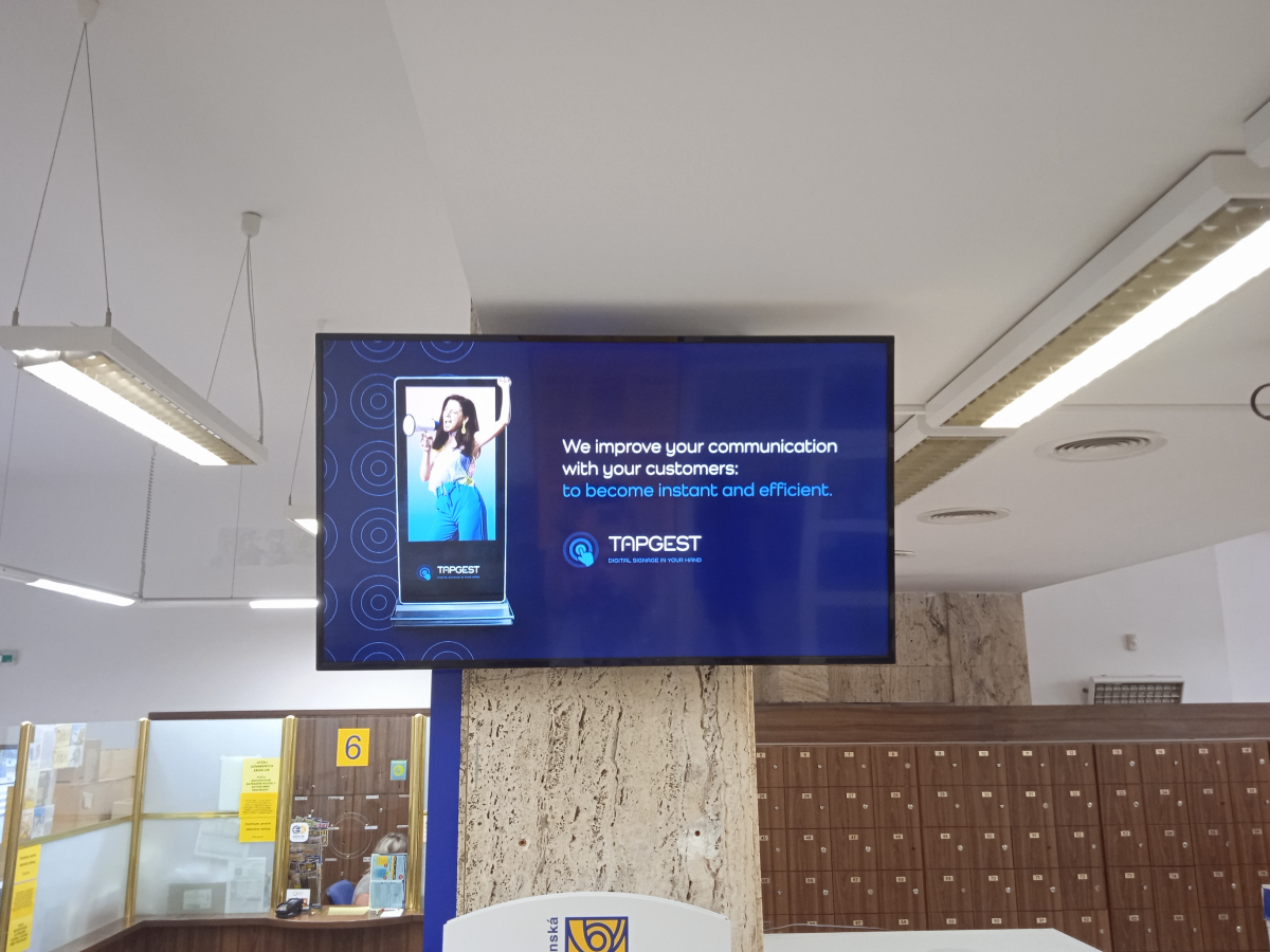 Pošta 1 Trenčín B — DOOH screen at Posta 1 Trencin, Trenčín