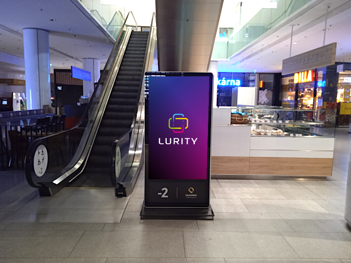 Quadrio -2 Metro — DOOH-Bildschirm in Quadrio Shopping Station, Praha