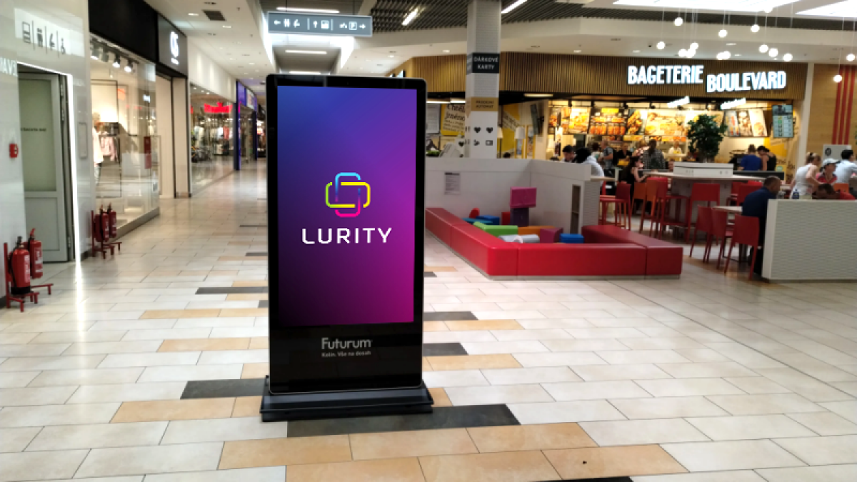 Kolin OC Futurum DATART — DOOH-Bildschirm in Futurum Kolín - vertikálne, Kolín