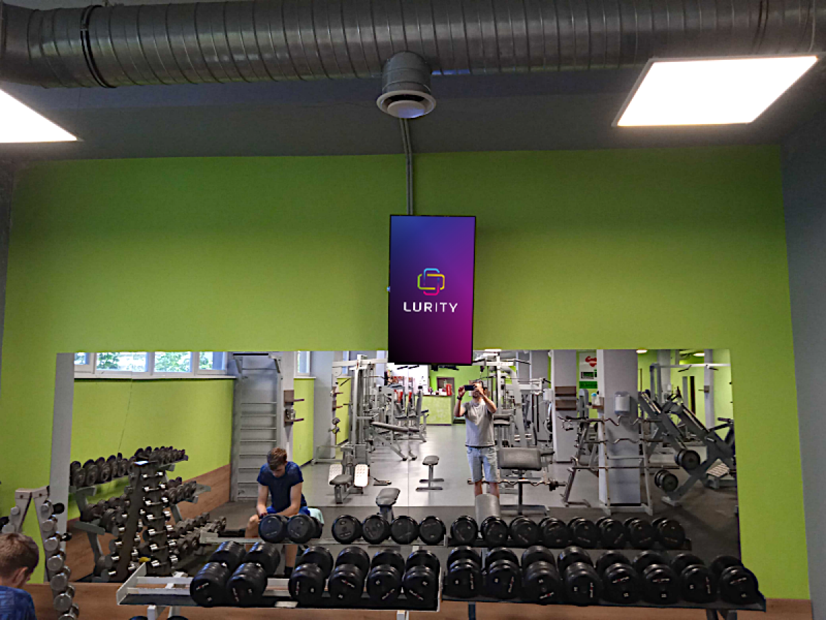 Fitness Land 2 — DOOH screen at Fitness Land Petržalka, Bratislava